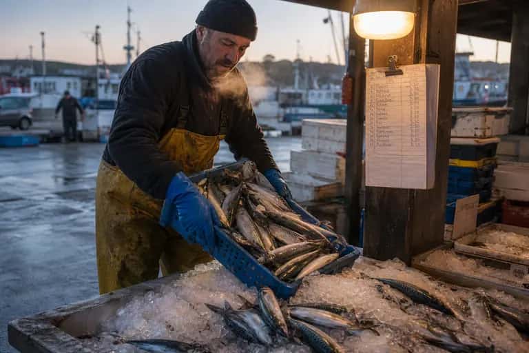 Fishmonger at Coastal Market