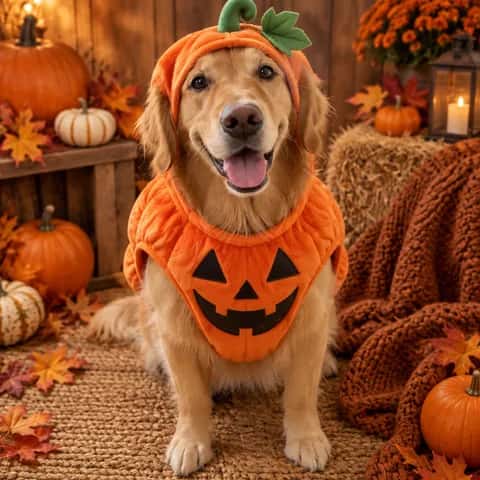 Pumpkin Pet Halloween Costume