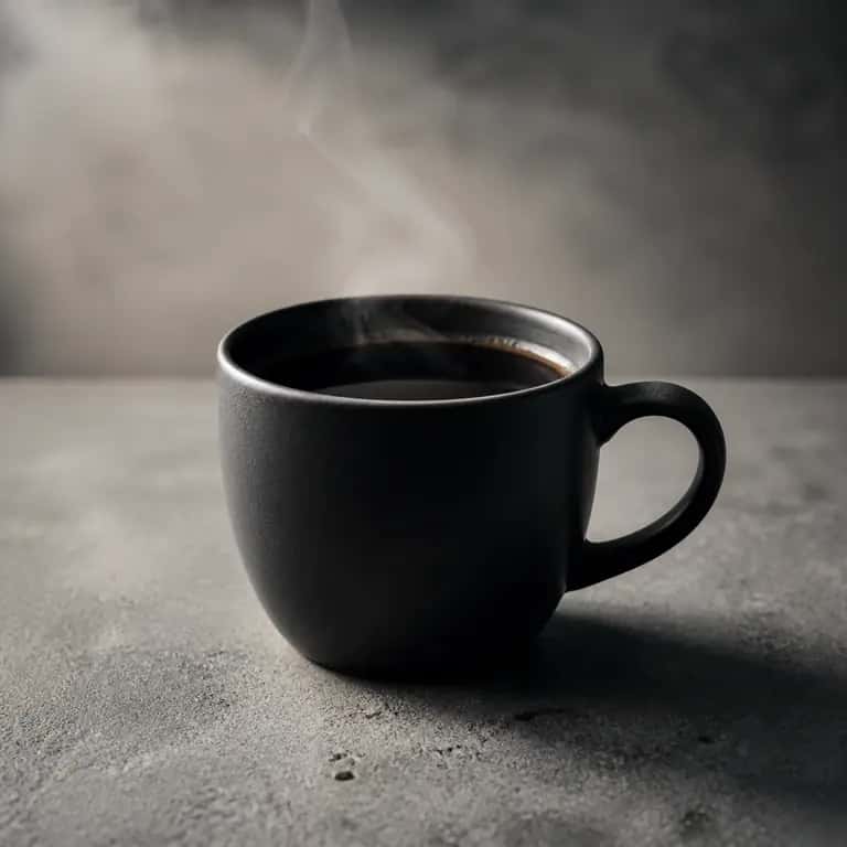 Matte Black Ceramic Cup