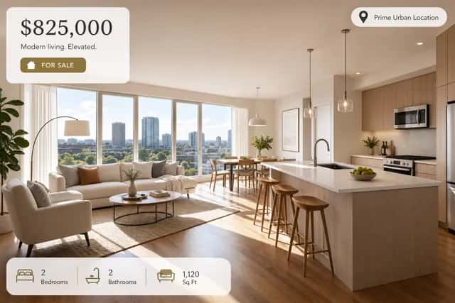 Real Estate Listing Hero Interior
