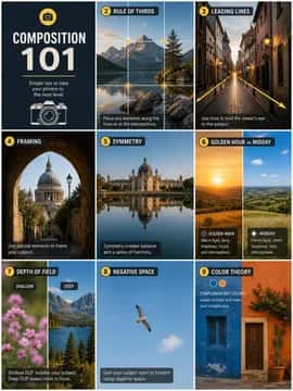 Photography Tips Grid