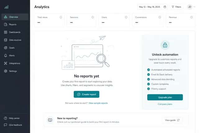 SaaS 空状态升级页