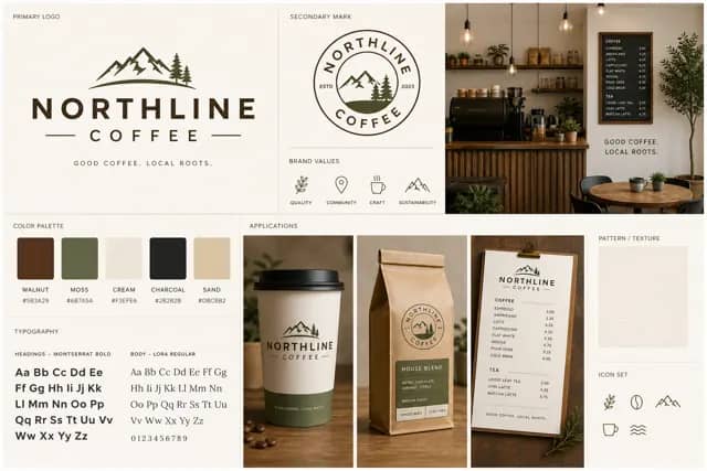 Coffee Shop Brand Board
