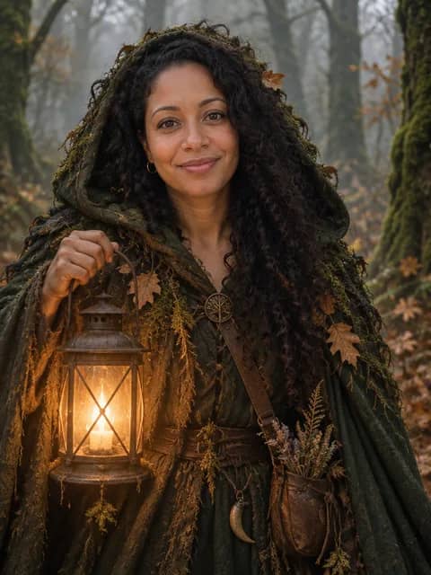 Forest Witch Halloween Portrait