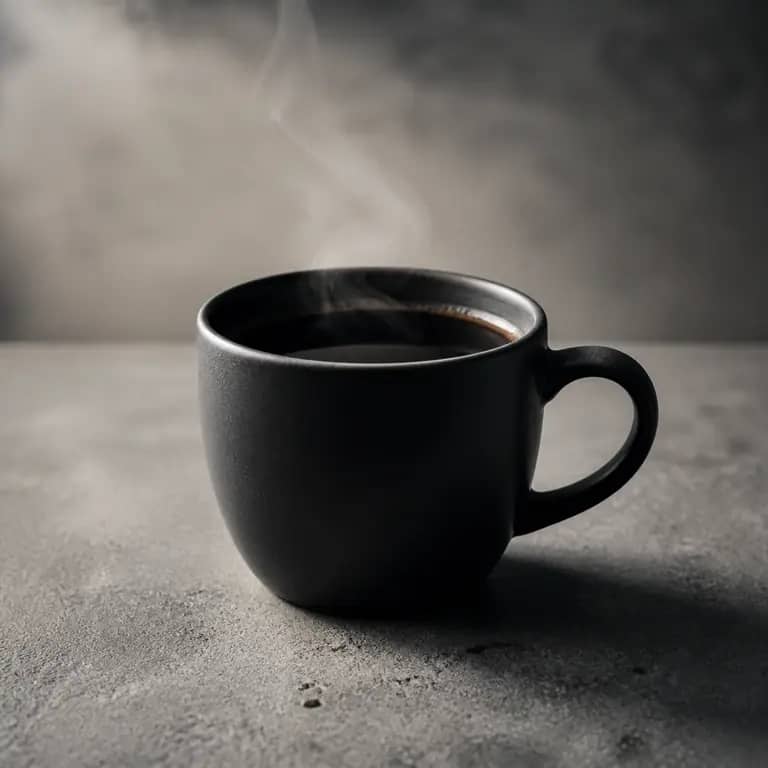 Matte Black Ceramic Cup