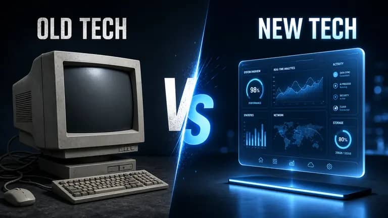 Old vs New Tech Comparison