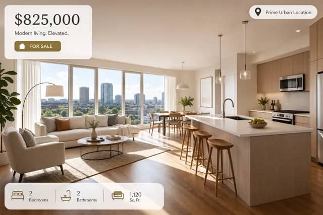 Real Estate Listing Hero Interior