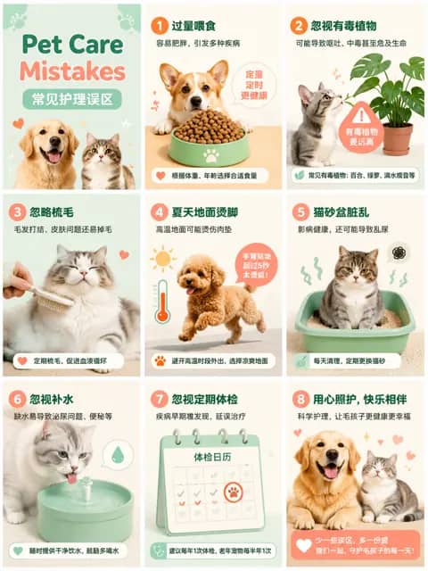 Pet Care Mistakes Infographic