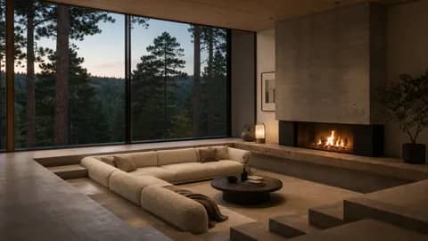 Sunken Modern Living Room