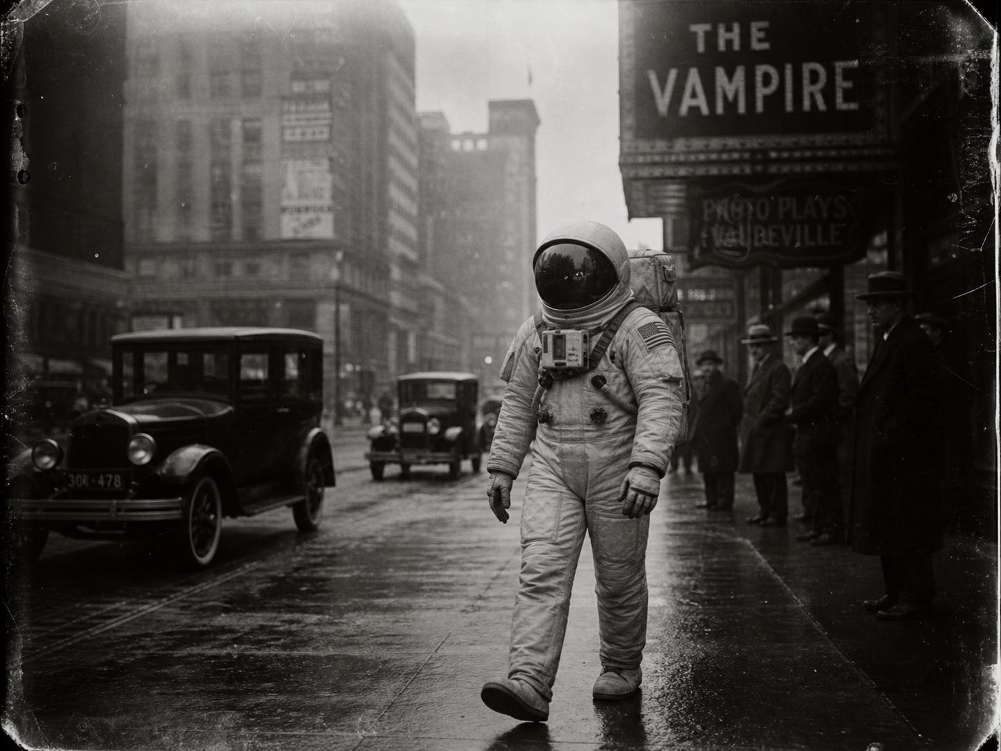 1920s Astronaut in NYC