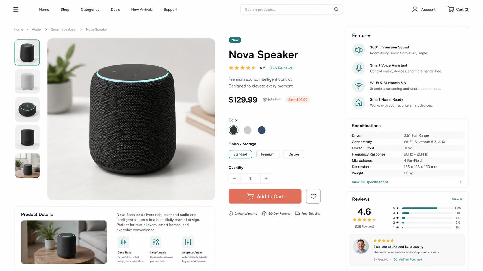 产品介绍详情页 UI