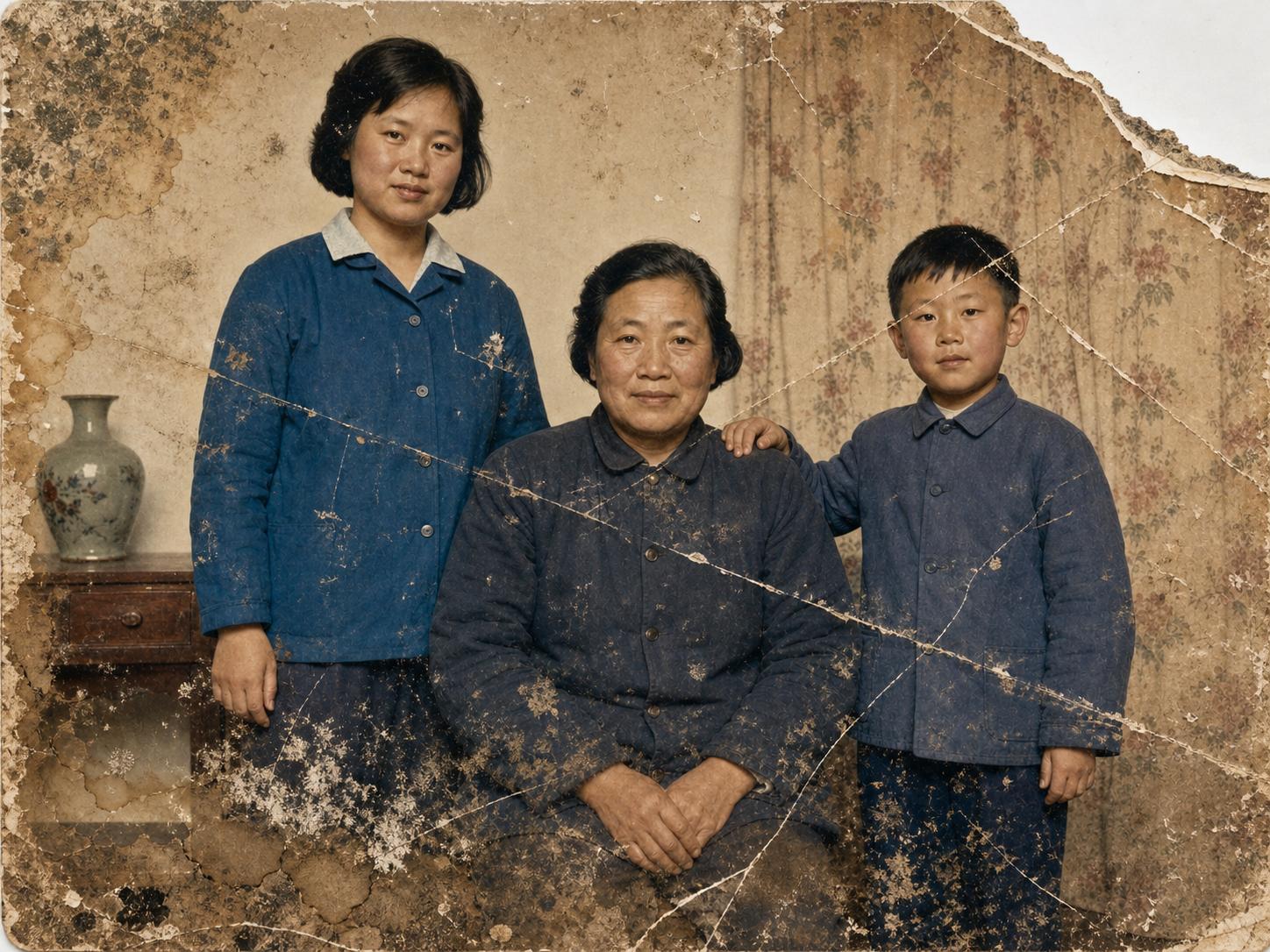 Damaged Old Photo Repair - Before